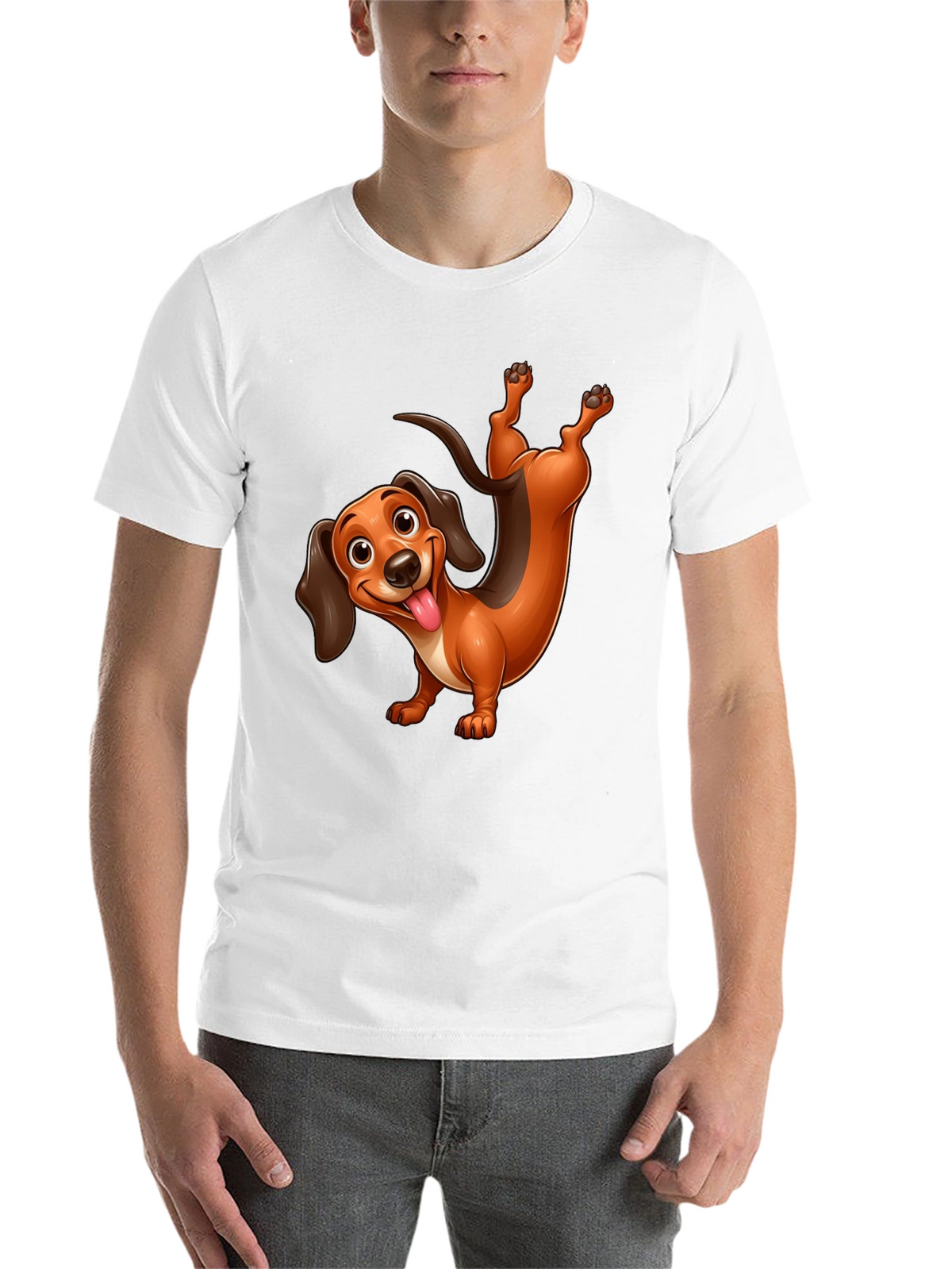 Funny Dachshund T-Shirt - Cartoon Dog Design