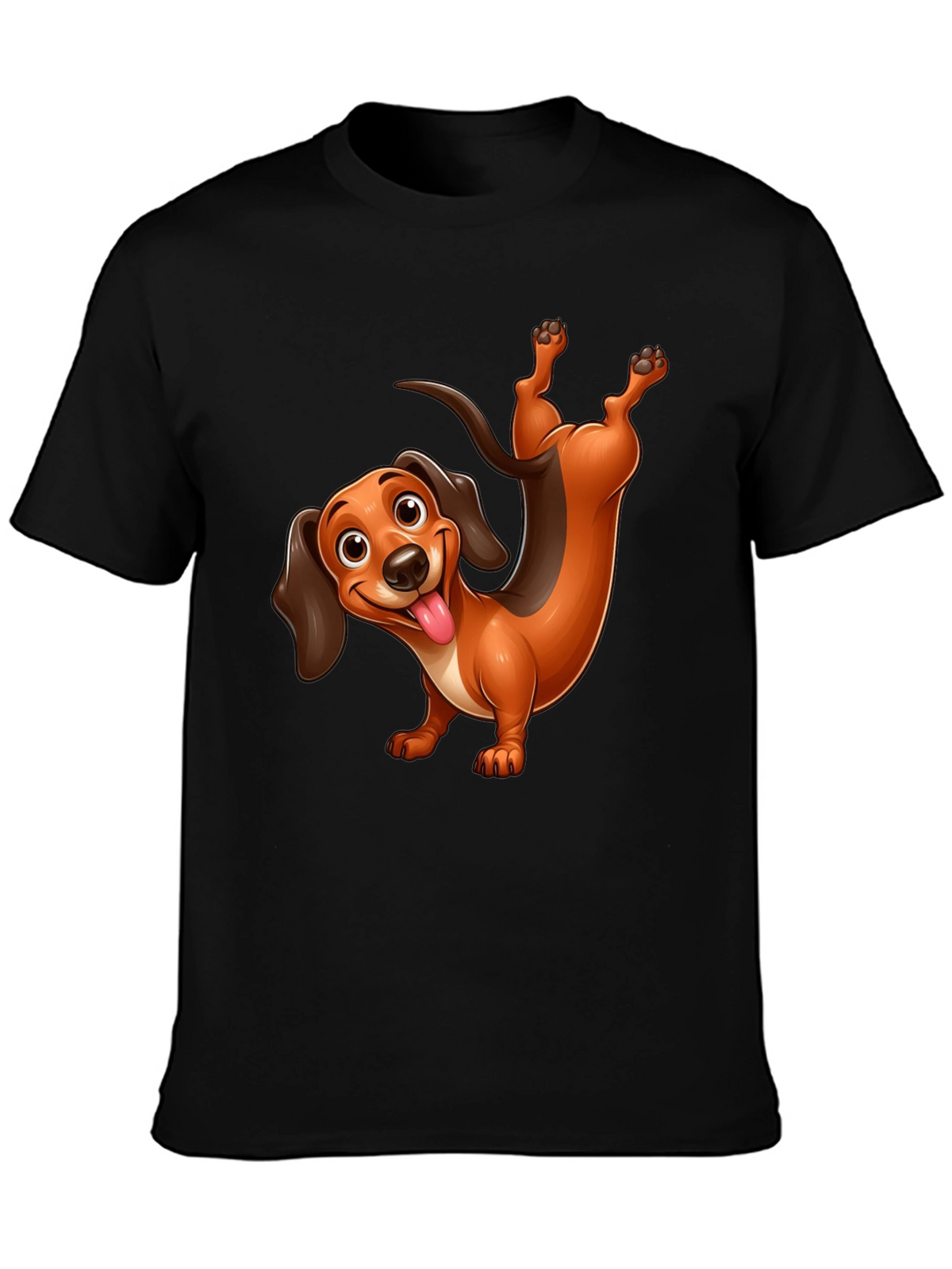 Funny Dachshund T-Shirt - Cartoon Dog Design