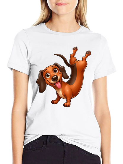 Funny Dachshund T-Shirt - Cartoon Dog Design