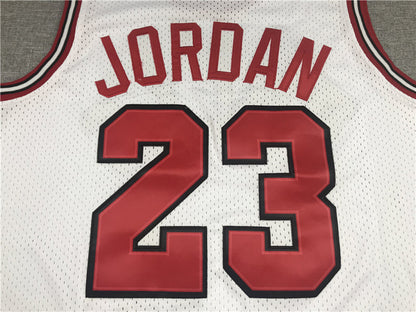 Men's Chicago Bulls Michael Jordan White 1984-85 Hardwood Classics Jerseys