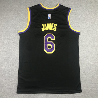 Men's Los Angeles Lakers LeBron James 2020/21 Black Swingman Player Jerseys