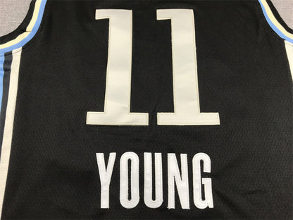 Men's Atlanta Hawks Trae Young #11 Black 2023/24 Swingman Jerseys - City Edition
