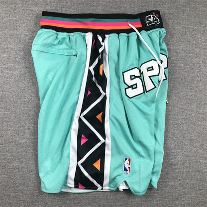 Men's San Antonio Spurs Green City Edition Pocket Shorts1