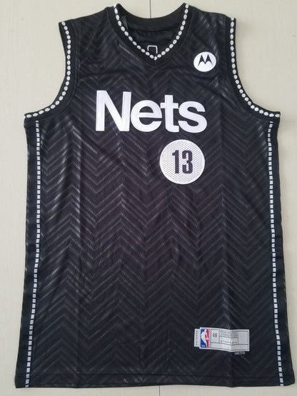 Men's Brooklyn Nets James Harden #13 Black 2020/21 Swingman Player Jerseys