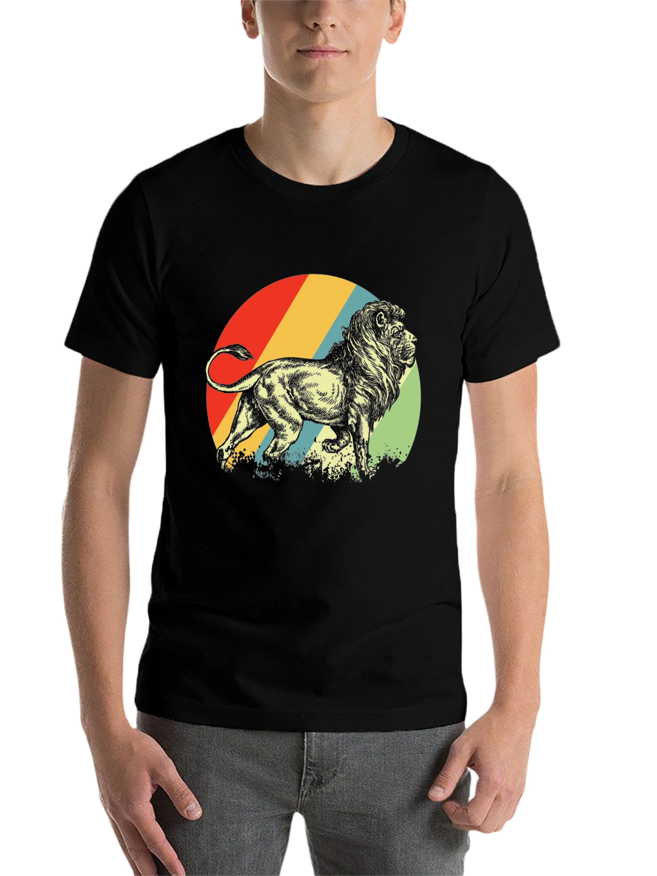 Retro Lion Graphic Tee
