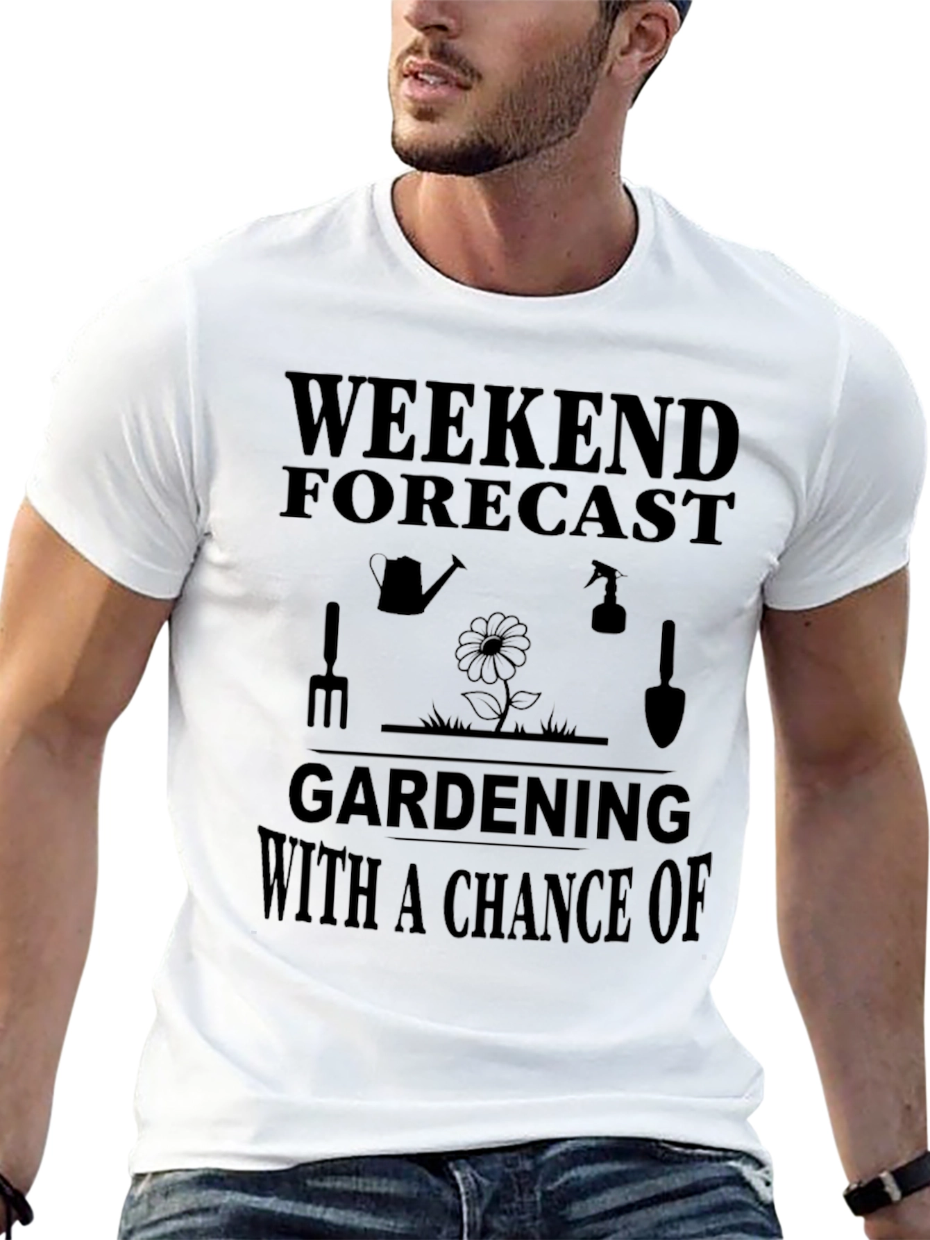 Gardening Forecast T-Shirt - Weekend Gardener Apparel