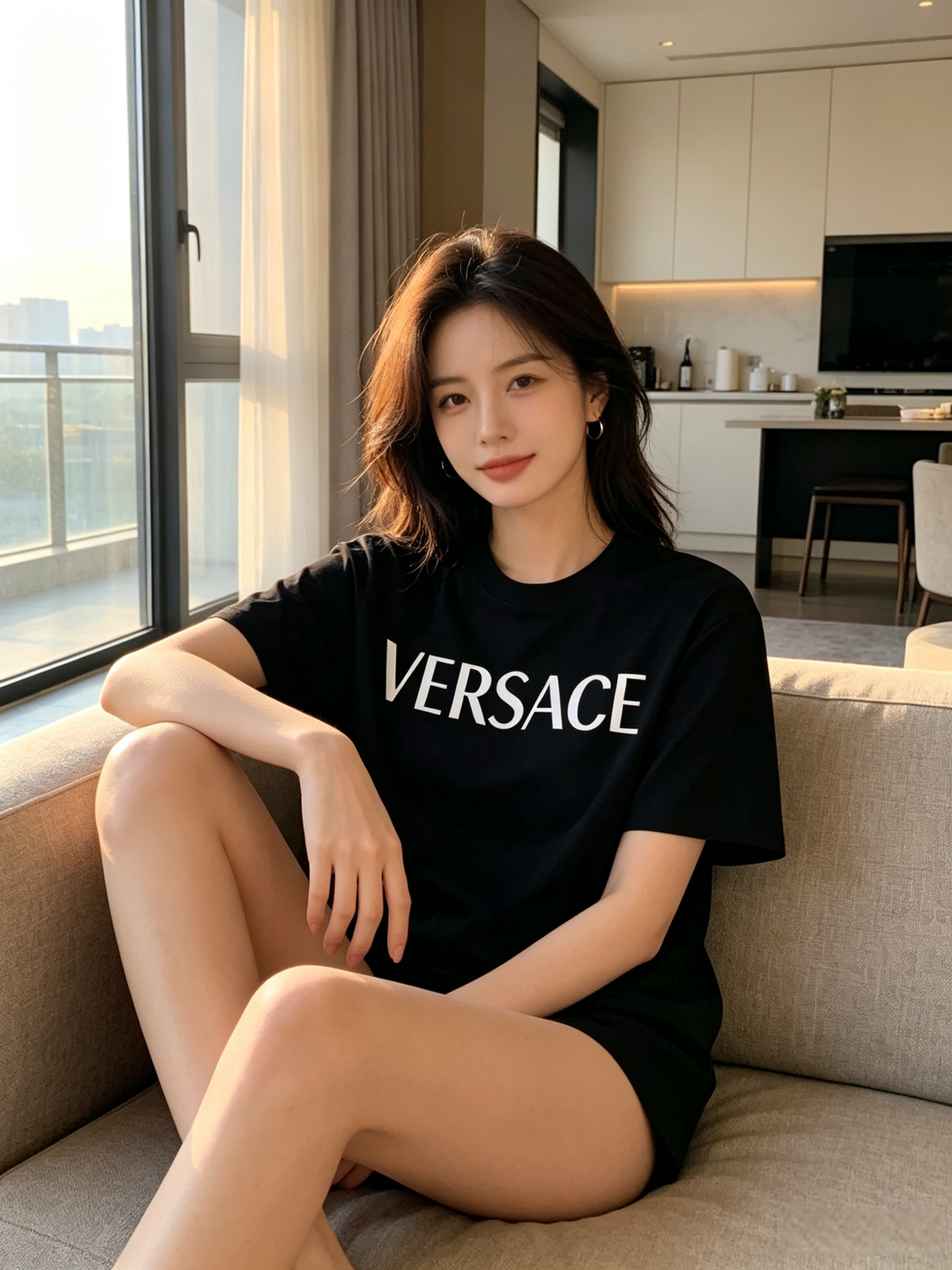Versace Inspired Black T-Shirt – Trendy Design & Soft Feel