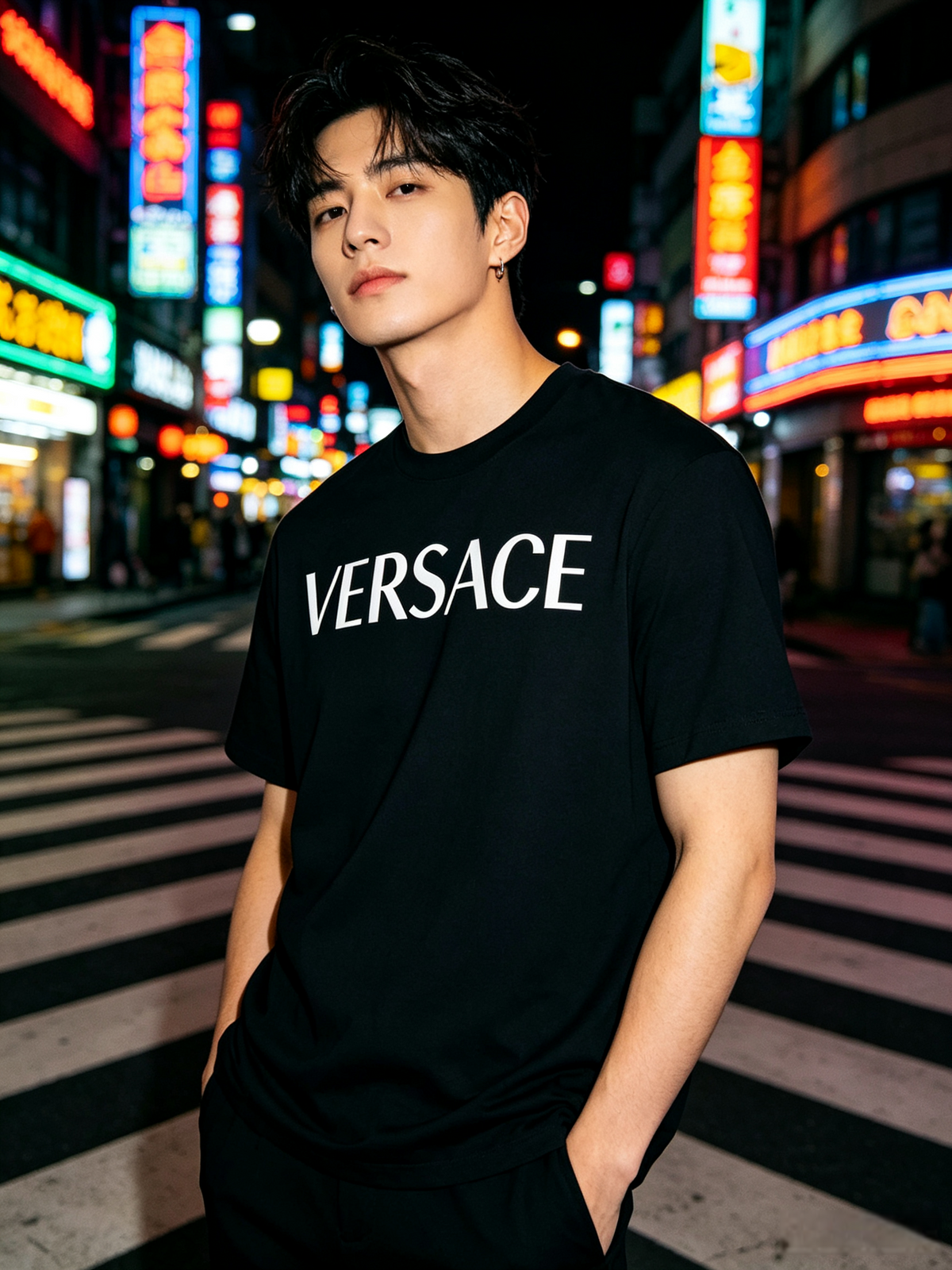 Versace Inspired Black T-Shirt – Trendy Design & Soft Feel