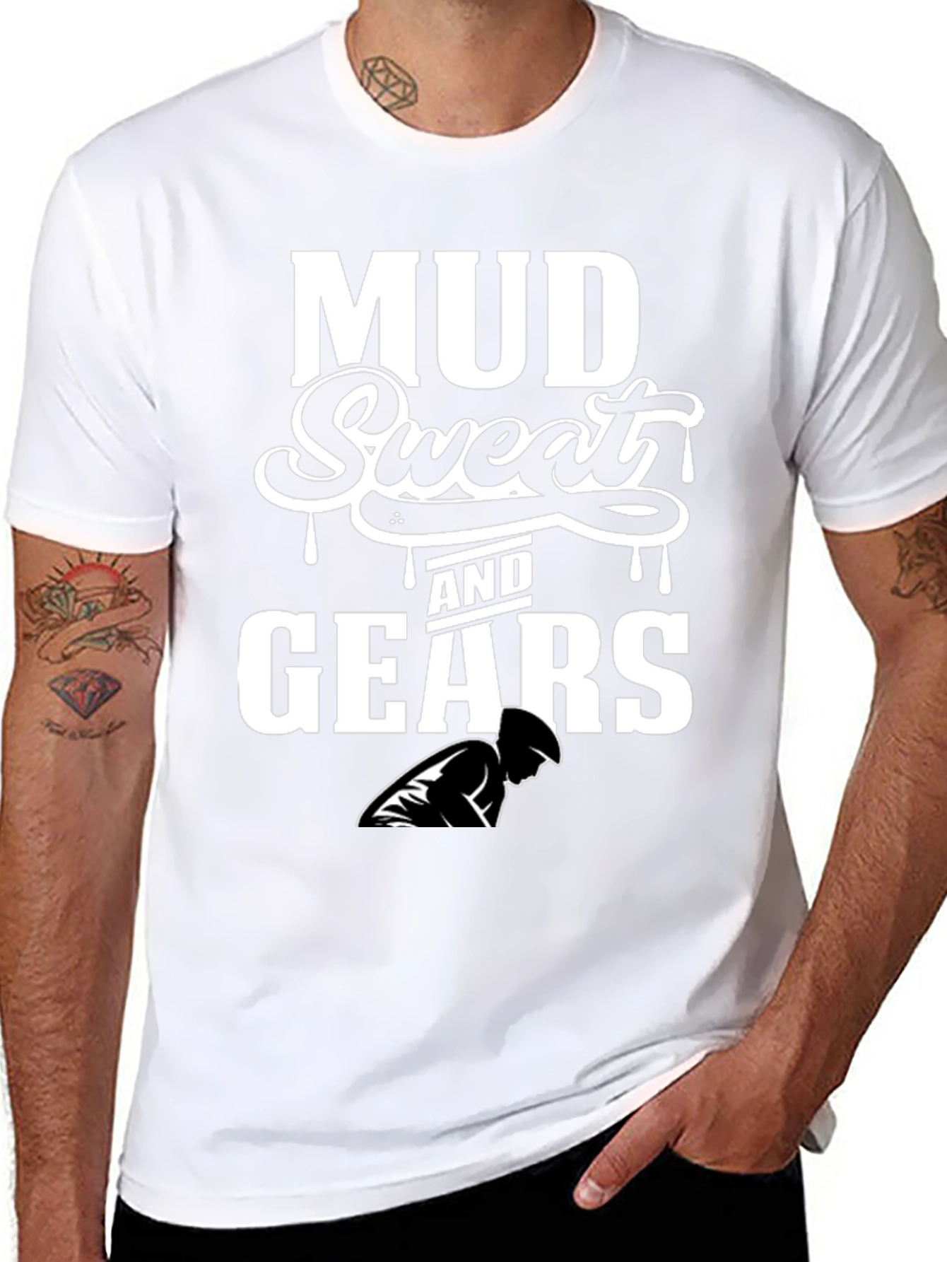 Mud Sweat & Gears Black Graphic Tee