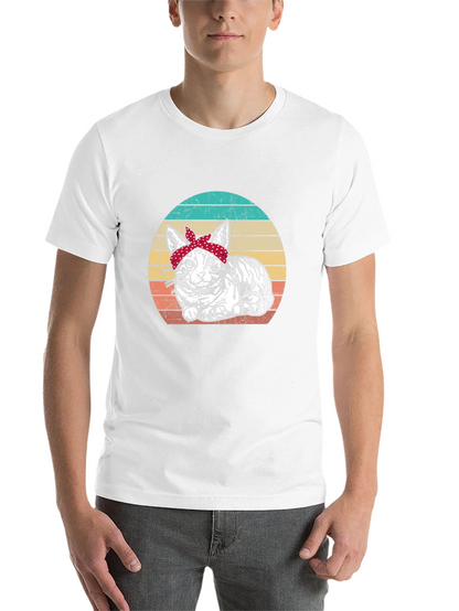 Retro Cat Bandana T-Shirt