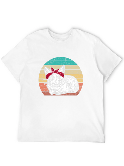 Retro Cat Bandana T-Shirt