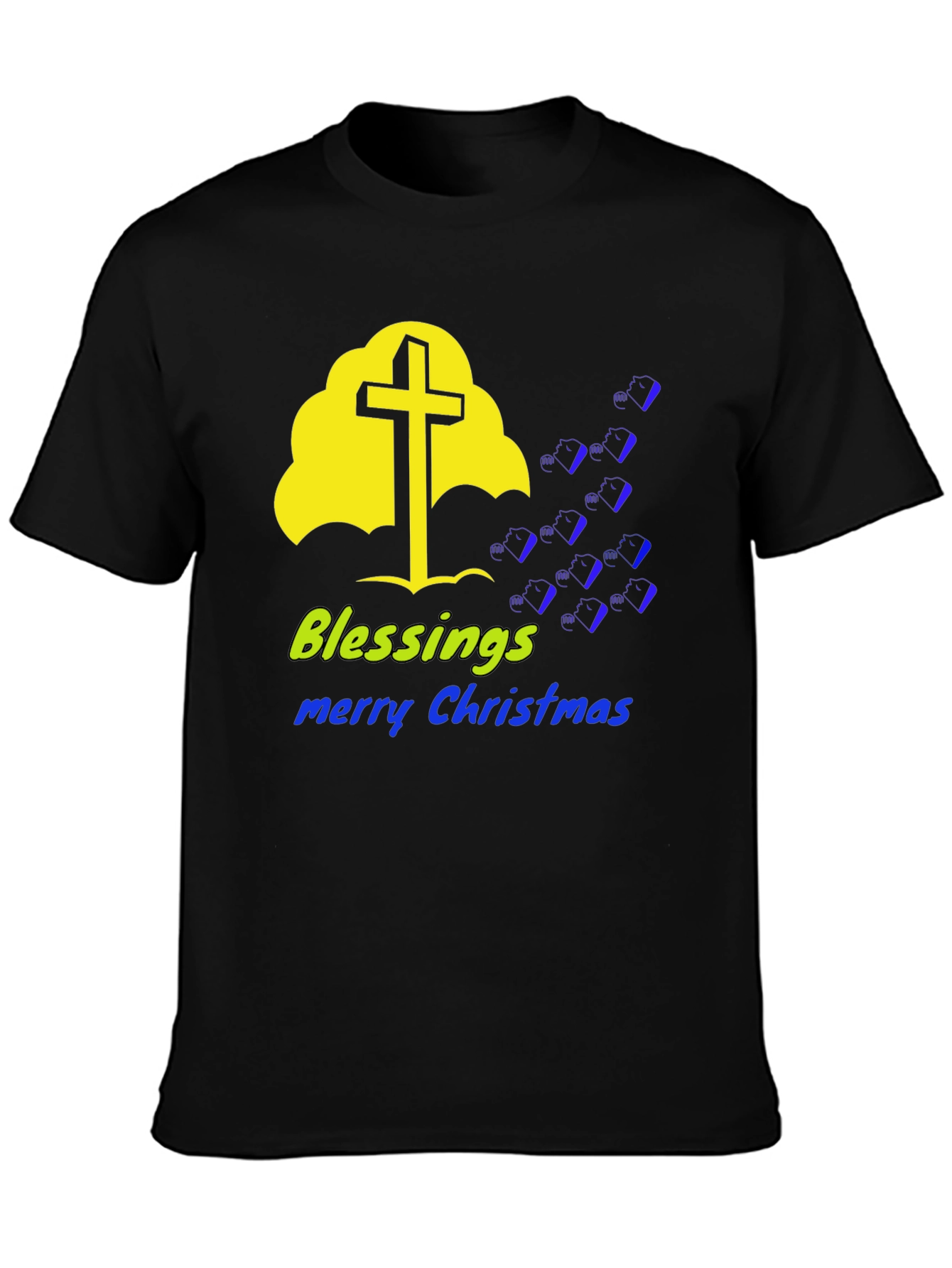 Blessings Merry Christmas Graphic Tee