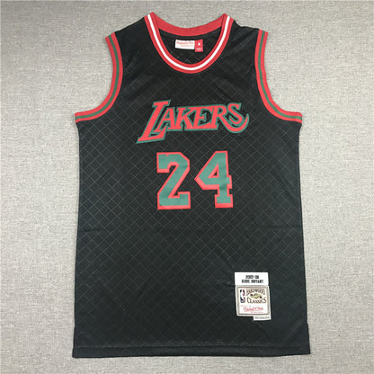 Men's Los Angeles Lakers Kobe Bryant #24 Black Hardwood Classics Player Jerseys