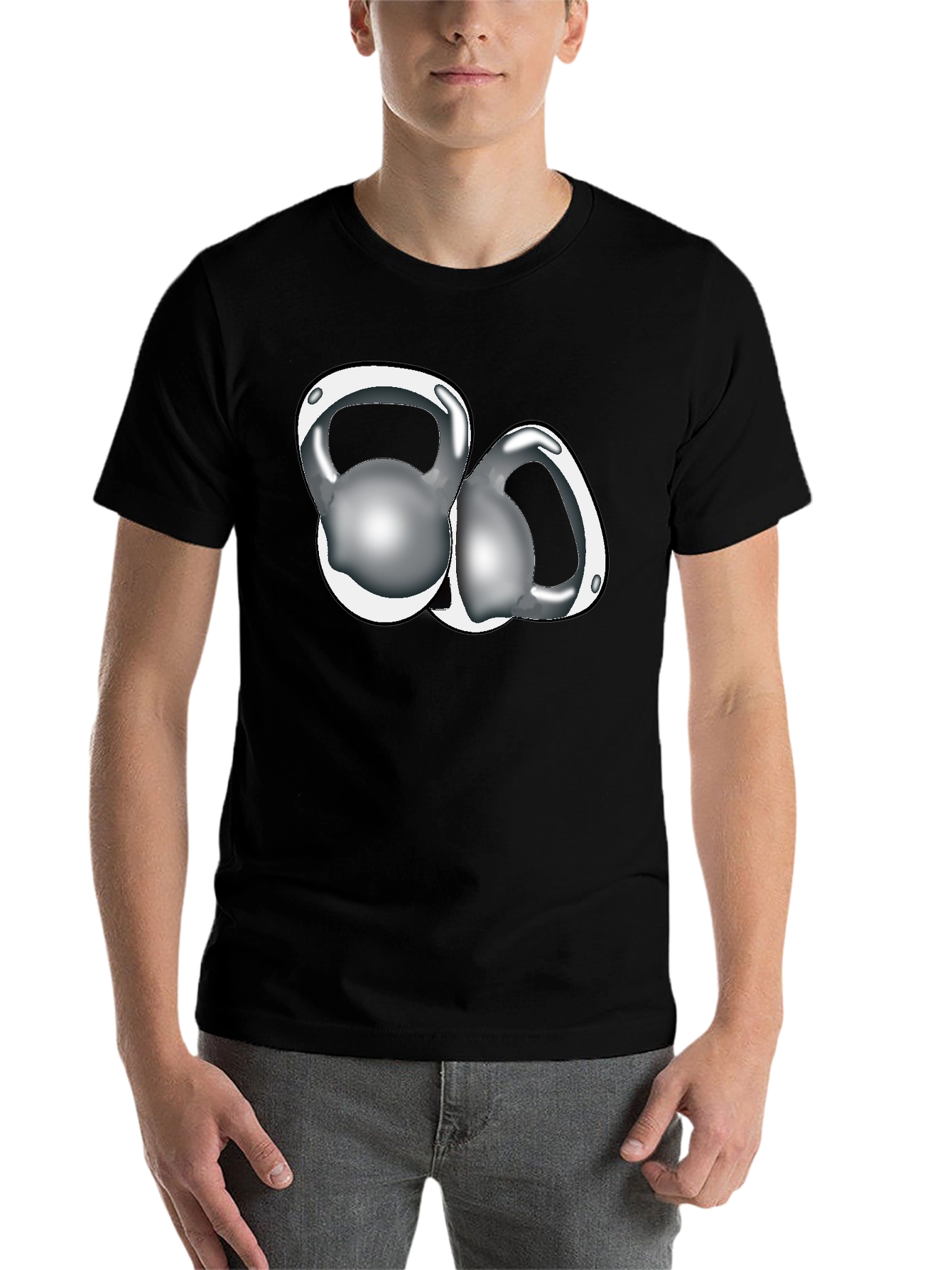 Kettlebell Graphic Black T-Shirt