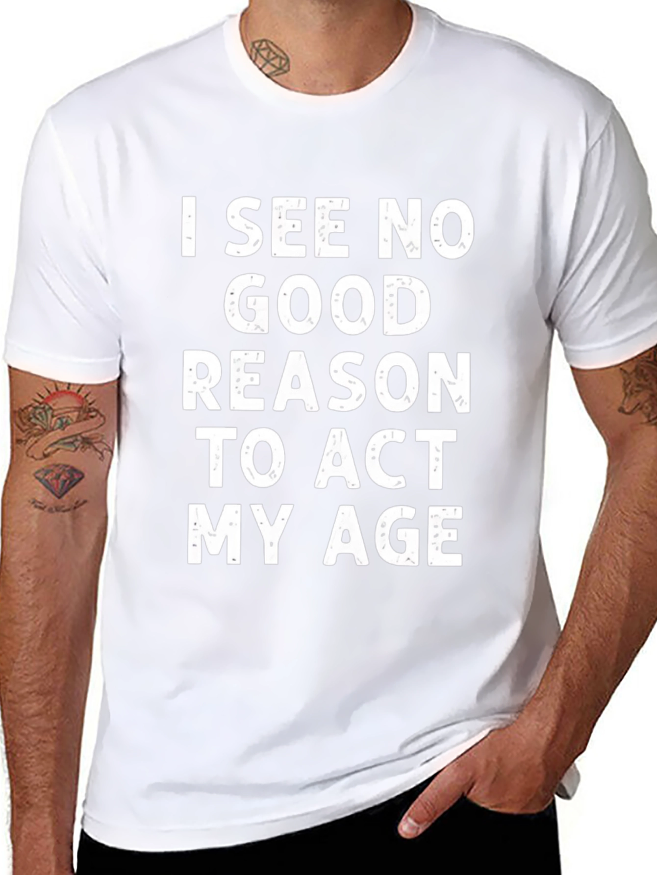 Funny Act My Age Black T-Shirt