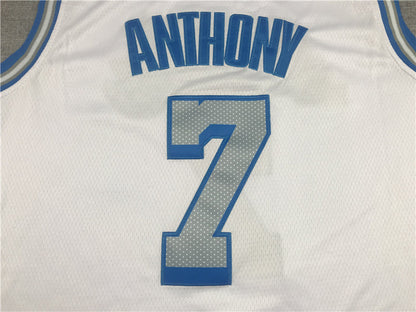 Men's Los Angeles Lakers Carmelo Anthony White Swingman Jerseys - City Edition