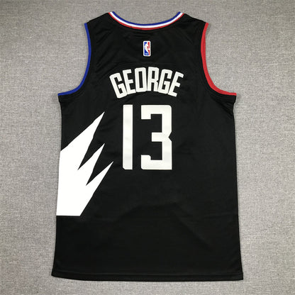 Men's LA Clippers Paul George Jordan Brand Black 2022/23 Statement Edition Swingman Jerseys