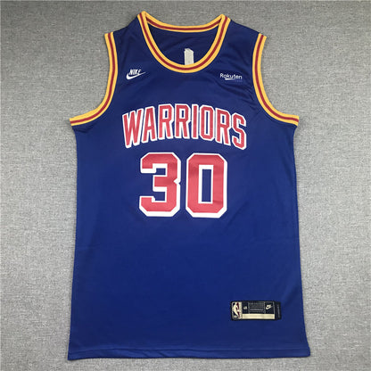 Men's Golden State Warriors Stephen Curry #30 Blue 2022 City Edition Jerseys
