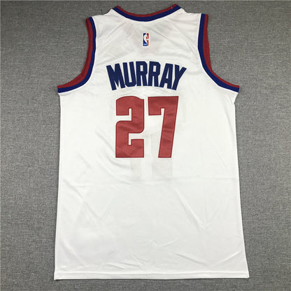 Men's Denver Nuggets Jamal Murray #27 White 2020/21 Swingman Player Jerseys