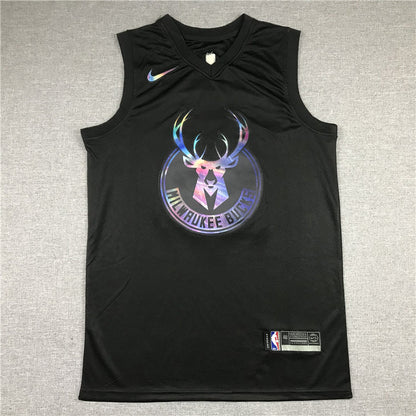 Men's Milwaukee Bucks Giannis Antetokounmpo #34 NBA Black Swingman Jerseys