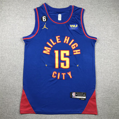 Men's Denver Nuggets Nikola Jokic #15 Blue 2022/23 Statement Edition Swingman Jerseys