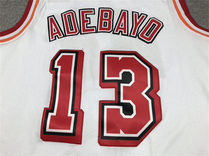 Men's Miami Heat Bam Adebayo #13 White 2022/23 Swingman Jerseys - Classic Edition