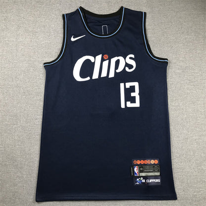 Men's LA Clippers Paul George #13 Navy 2023/24 Swingman Jerseys - City Edition