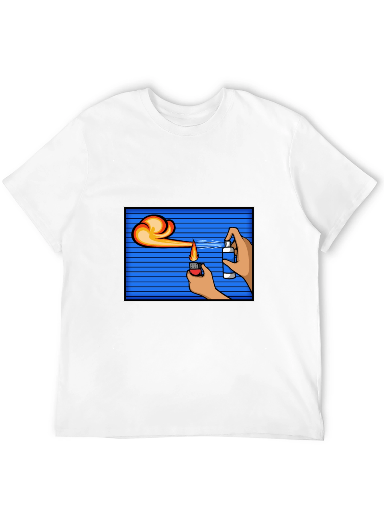 Flame Spray T-Shirt - Cool Graphic Tee