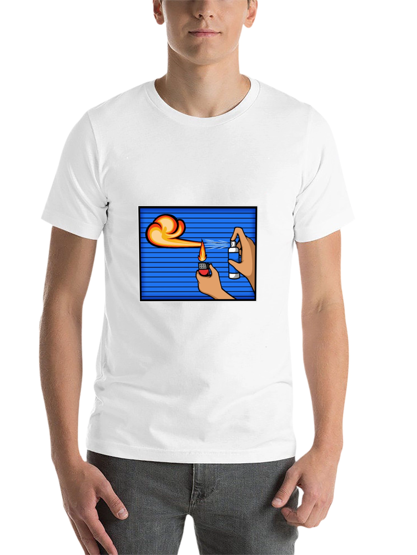 Flame Spray T-Shirt - Cool Graphic Tee
