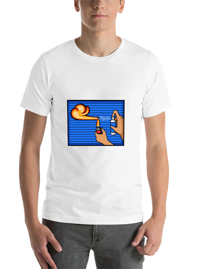 Flame Spray T-Shirt - Cool Graphic Tee