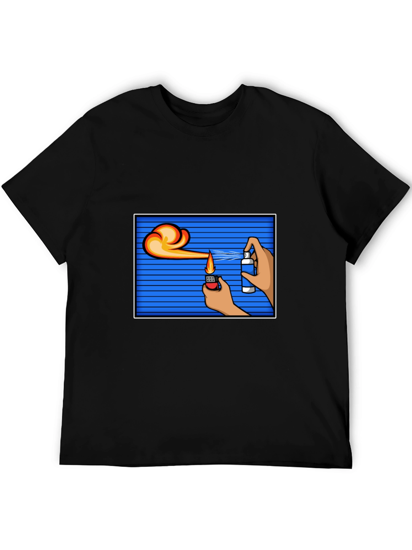 Flame Spray T-Shirt - Cool Graphic Tee