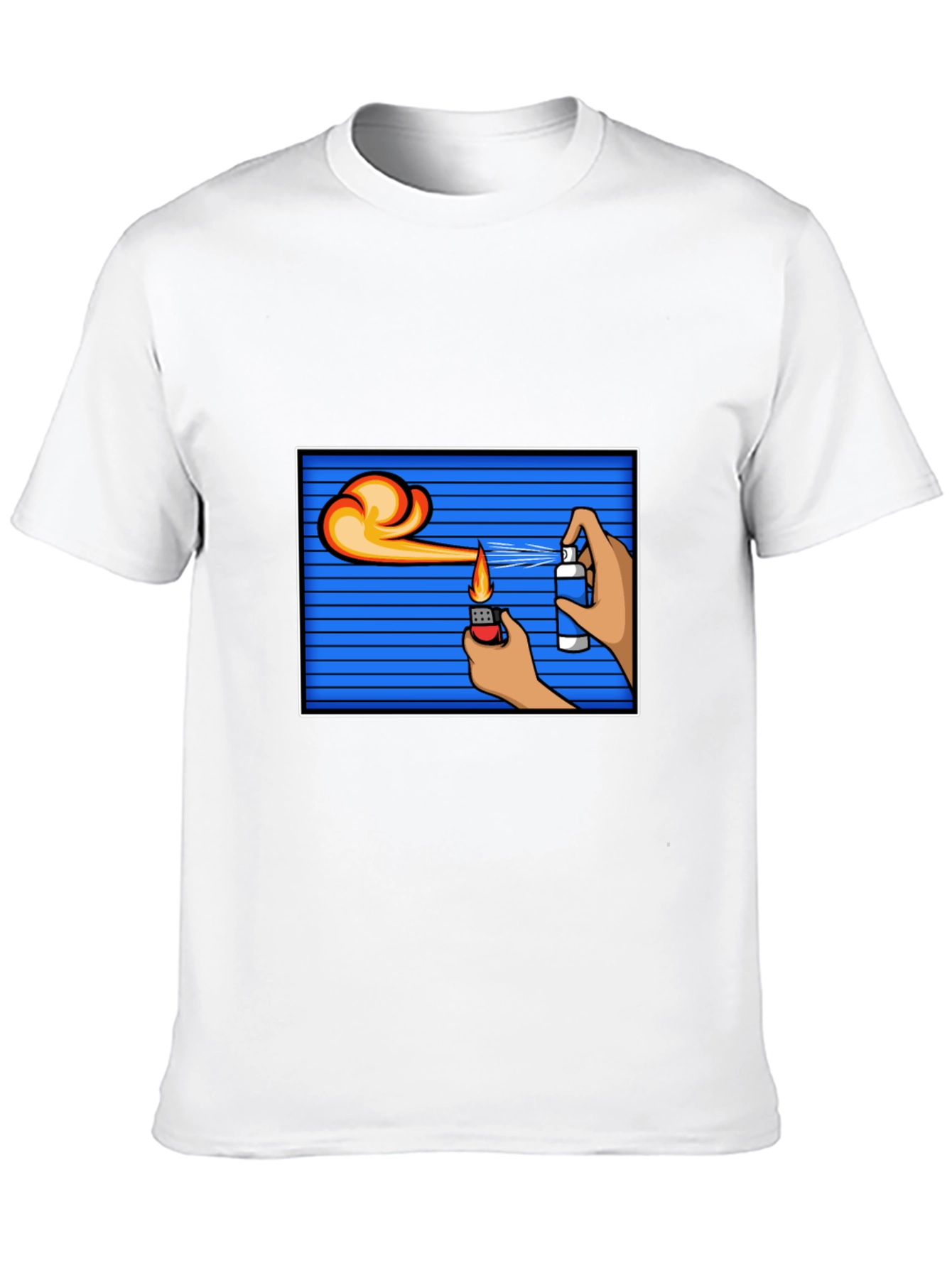 Flame Spray T-Shirt - Cool Graphic Tee