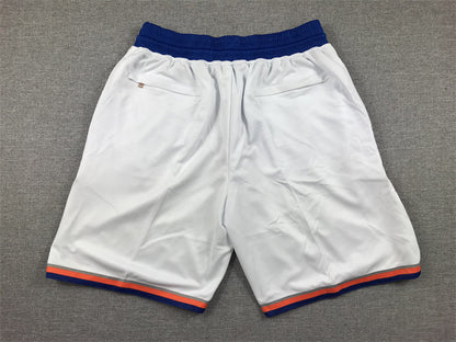 Men's New York Knicks White Association Edition Pocket Shorts1