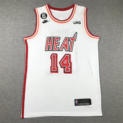 Men's Miami Heat Tyler Herro #14 White 2022/23 Swingman Jerseys - Classic Edition
