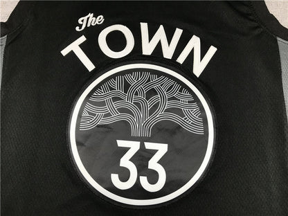 Men's Golden State Warriors James Wiseman #33 Black Swingman Jerseys