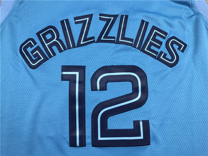 Men's Memphis Grizzlies Ja Morant #12 Blue Replica Fast Break Jerseys