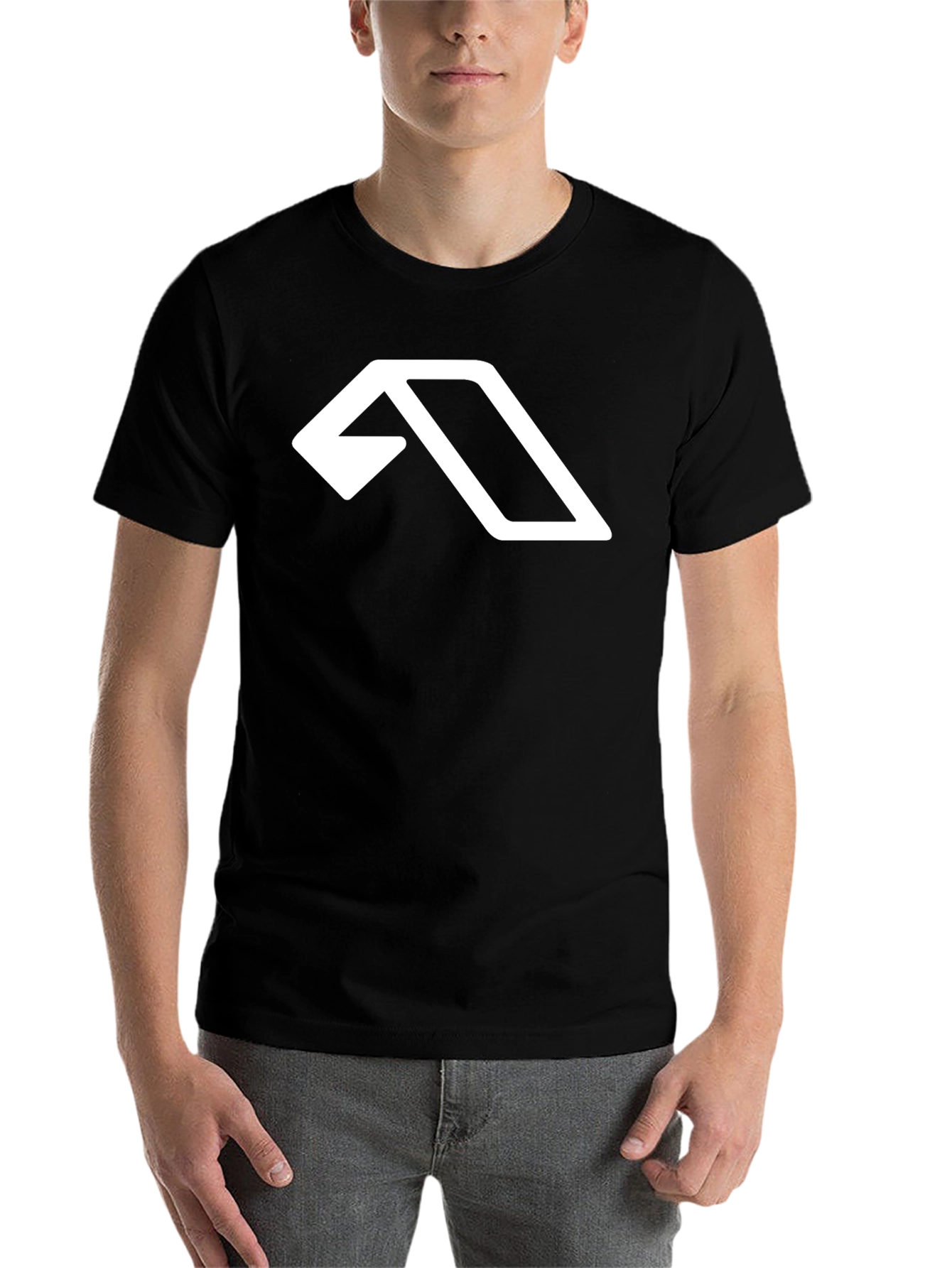 Geometric Logo Black T-Shirt