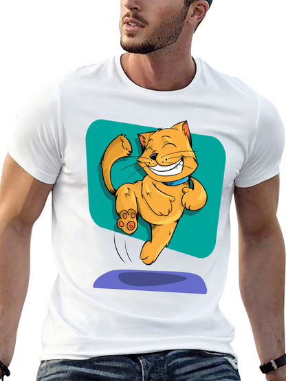 Funny Cartoon Cat T-Shirt