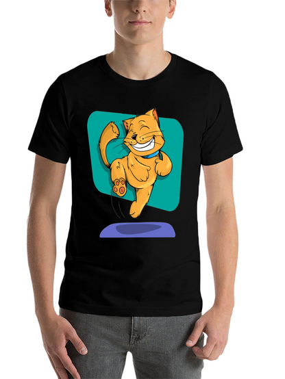 Funny Cartoon Cat T-Shirt
