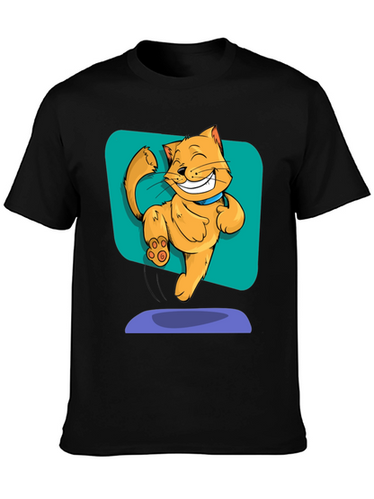 Funny Cartoon Cat T-Shirt