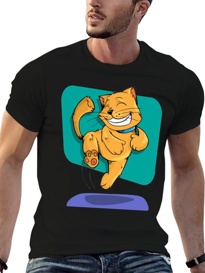 Funny Cartoon Cat T-Shirt