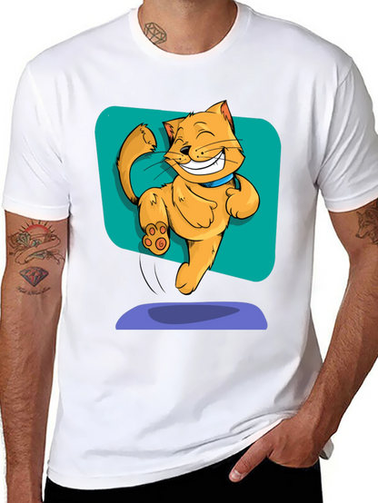 Funny Cartoon Cat T-Shirt