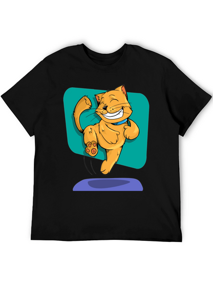 Funny Cartoon Cat T-Shirt
