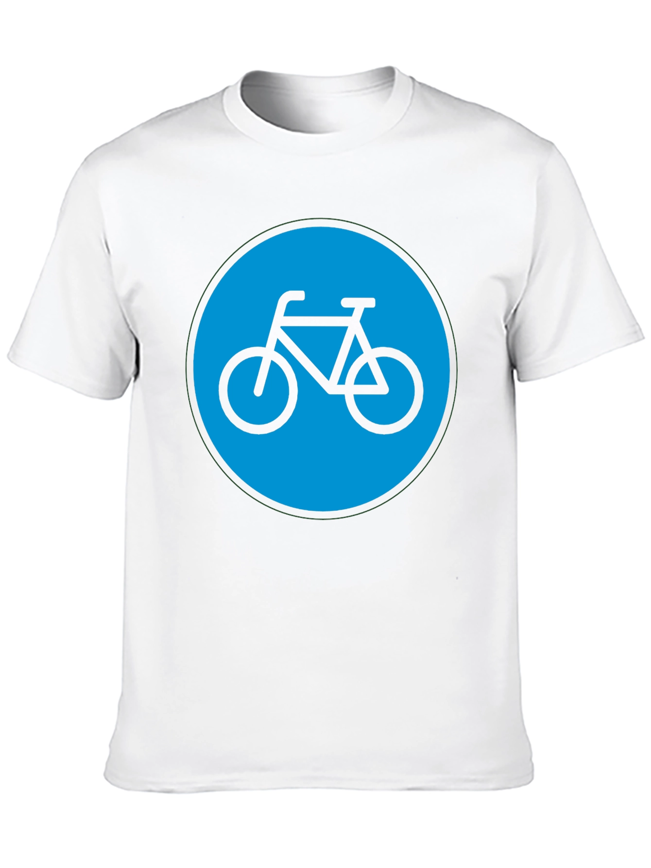 Bike Graphic T-Shirt - Black Cotton Blend Casual Tee