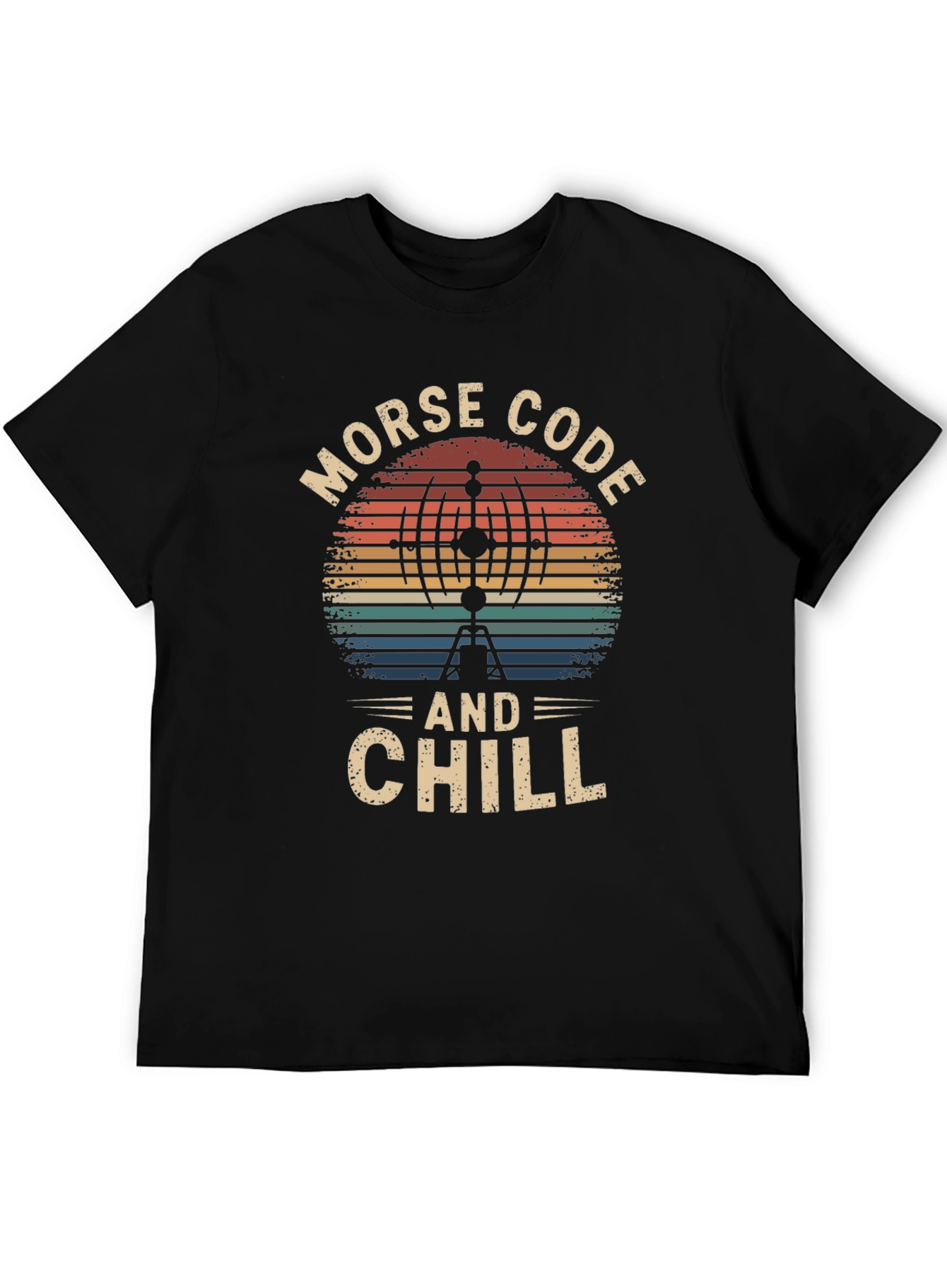 Morse Code and Chill Retro T-Shirt