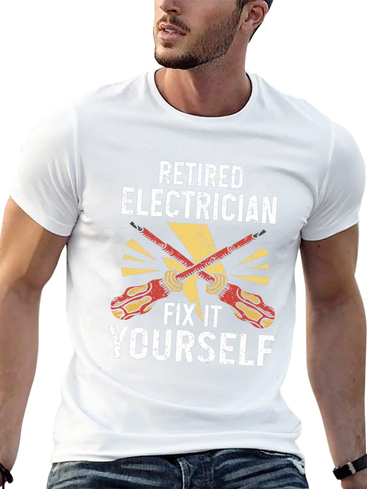 Retired Electrician Fix It Yourself T-Shirt