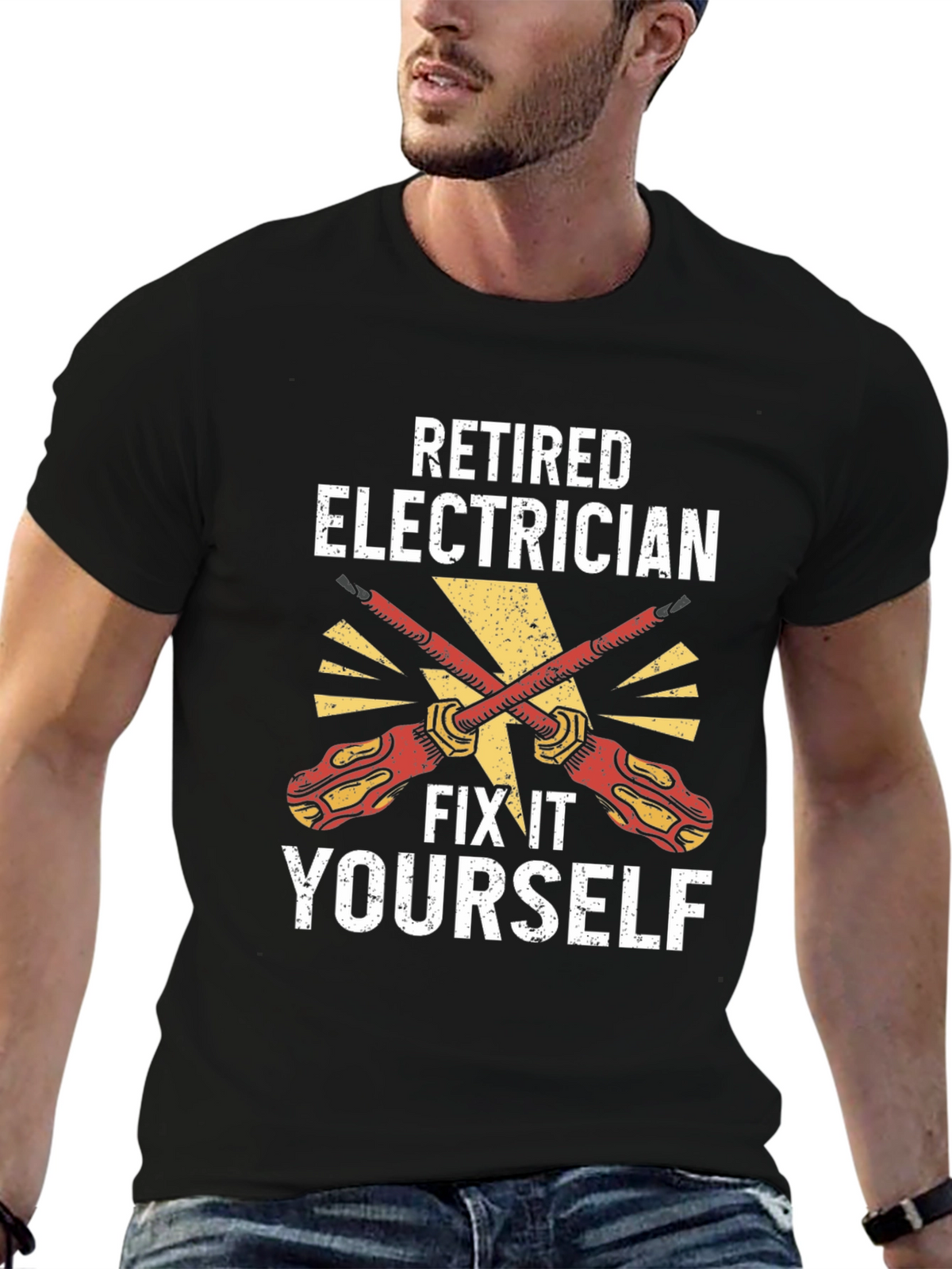 Retired Electrician Fix It Yourself T-Shirt