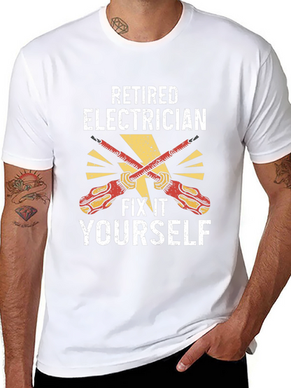 Retired Electrician Fix It Yourself T-Shirt