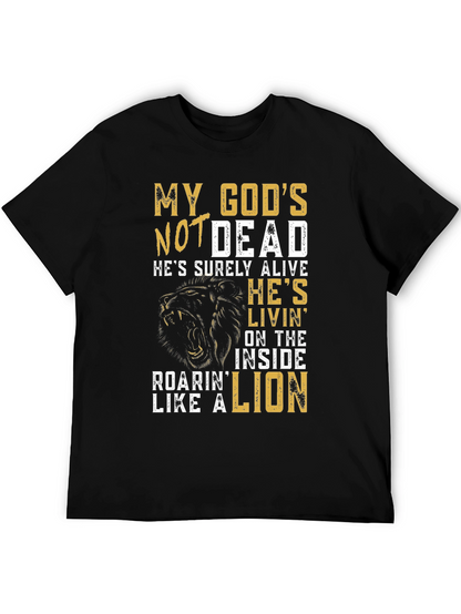 My Gods Not Dead Lion Graphic T-Shirt