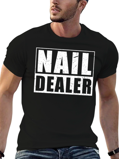 Nail Dealer Graphic Tee - Black Cotton T-Shirt